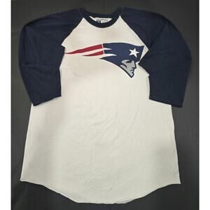 NFL New England Patriots Team Apparel Shirt 3/4 Sleeve Men's Size L